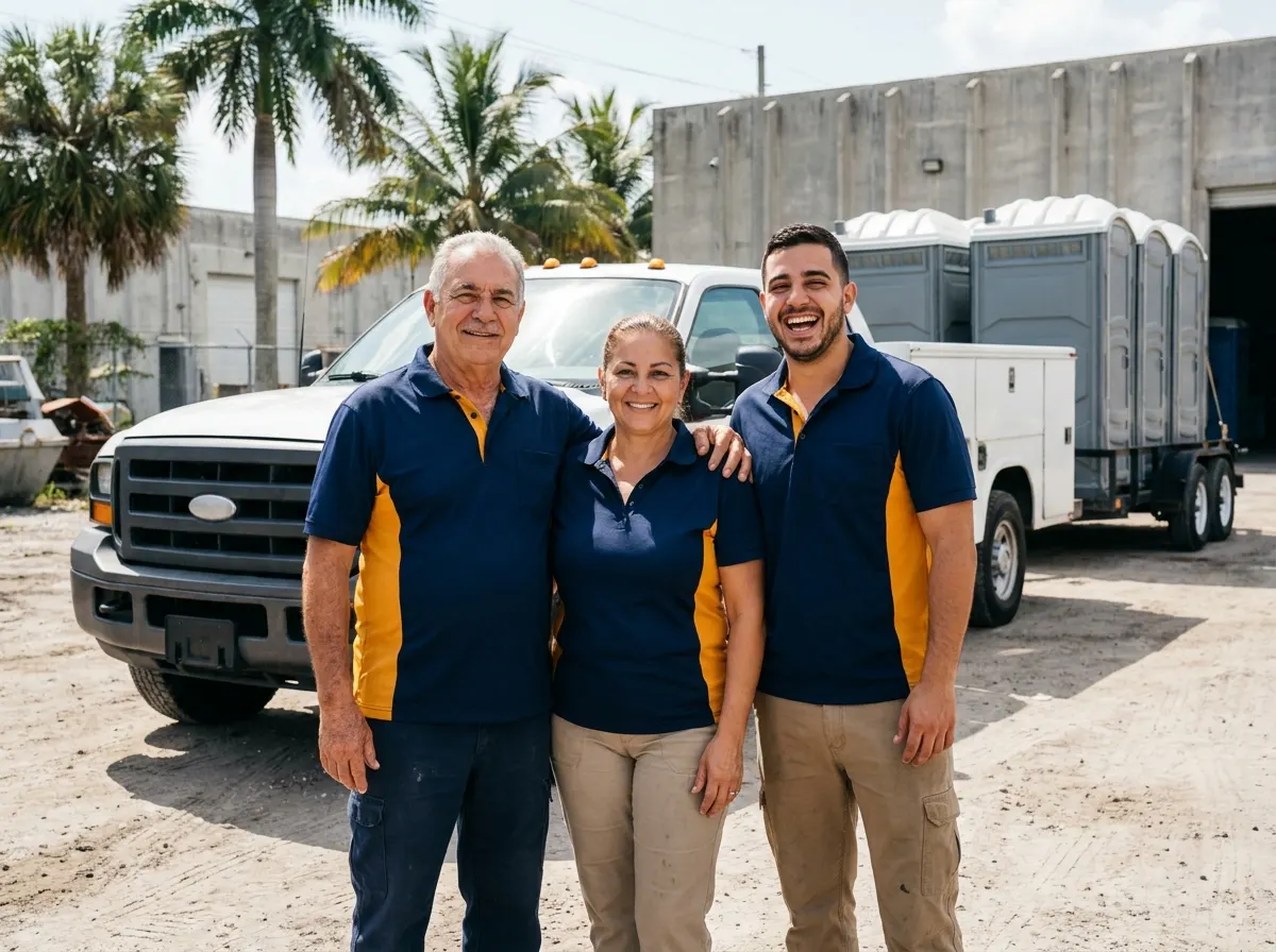TrackPortaPotty Hub porta potty rental team in Hialeah, FL